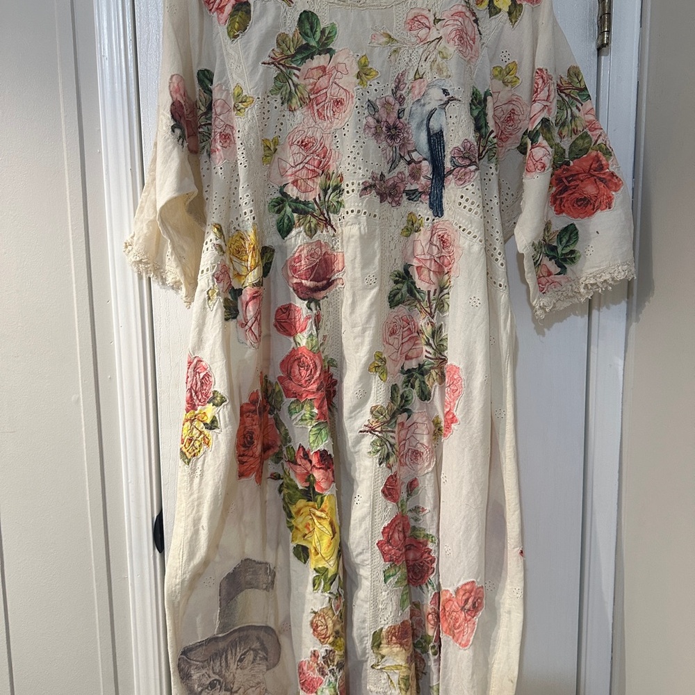 Magnolia Pearl Cream Floral Dress